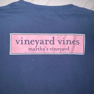 Navy LONG SLEEVE Vineyard Vines T-Shirt